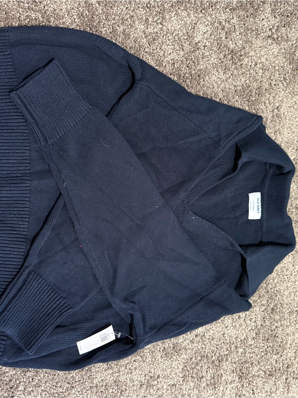 Old Navy Women's Navy V-Neck Knit Sweater